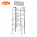 folding grocery store metal free standing wire potato chips metal display rack for snack